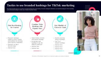 TikTok marketing guide to build brand awareness powerpoint presentation slides MKT CD Designed Pre-designed