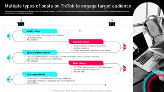Tiktok Marketing Guide To Enhance customer Relationships MKT CD V Editable Idea