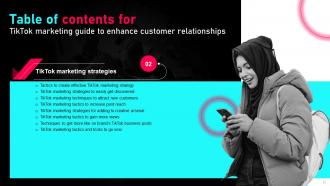 Tiktok Marketing Guide To Enhance customer Relationships MKT CD V Colorful Idea