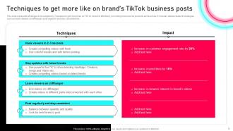 Tiktok Marketing Guide To Enhance customer Relationships MKT CD V Professionally Idea