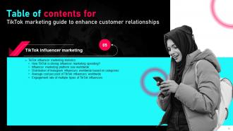 Tiktok Marketing Guide To Enhance customer Relationships MKT CD V Attractive Ideas