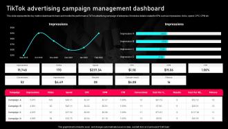 Tiktok Marketing Guide To Enhance Tiktok Advertising Campaign Management MKT SS V