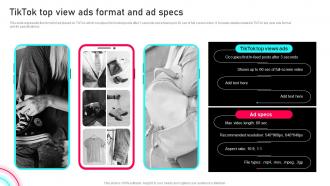 Tiktok Marketing Guide To Enhance Tiktok Top View Ads Format And Ad Specs MKT SS V