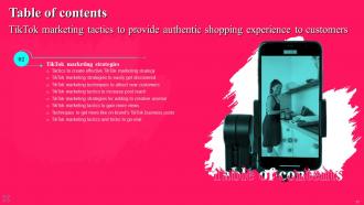 TikTok Marketing Tactics To Provide Authentic Shopping Experience To Customers Complete Deck MKT CD V Appealing Analytical