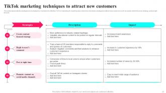 TikTok Marketing Tactics To Provide Authentic Shopping Experience To Customers Complete Deck MKT CD V Multipurpose Analytical