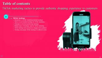 TikTok Marketing Tactics To Provide Authentic Shopping Experience To Customers Complete Deck MKT CD V Adaptable Analytical