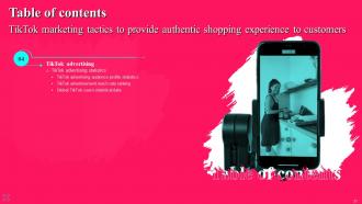 TikTok Marketing Tactics To Provide Authentic Shopping Experience To Customers Complete Deck MKT CD V Content Ready Professionally