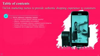 TikTok Marketing Tactics To Provide Authentic Shopping Experience To Customers Complete Deck MKT CD V Adaptable Professionally