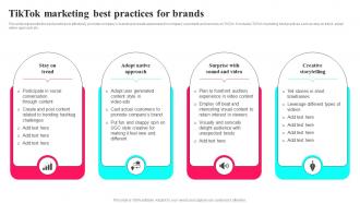 Tiktok Marketing Tactics To Provide Tiktok Marketing Best Practices For Brands MKT SS V