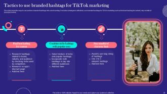 TikTok Marketing Techniques For Brand Promotion Powerpoint Presentation Slides MKT CD V Interactive Adaptable