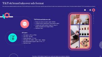 TikTok Marketing Techniques For Brand Promotion Powerpoint Presentation Slides MKT CD V Idea Pre-designed