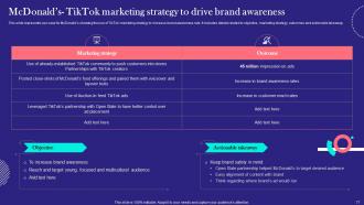TikTok Marketing Techniques For Brand Promotion Powerpoint Presentation Slides MKT CD V Ideas