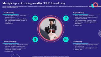 TikTok Marketing Techniques Multiple Types Of Hashtags Used For TikTok Marketing MKT SS V