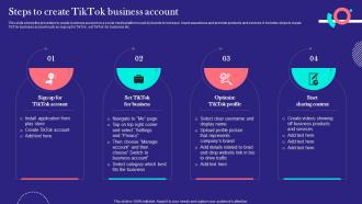 TikTok Marketing Techniques Steps To Create TikTok Business Account MKT SS V