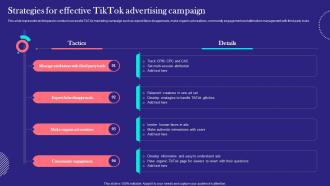 TikTok Marketing Techniques Strategies For Effective TikTok Advertising Campaign MKT SS V
