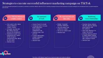 TikTok Marketing Techniques Strategies To Execute Successful Influencer Marketing Campaign MKT SS V