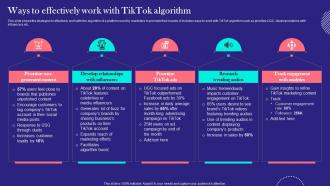 TikTok Marketing Techniques Ways To Effectively Work With TikTok Algorithm MKT SS V