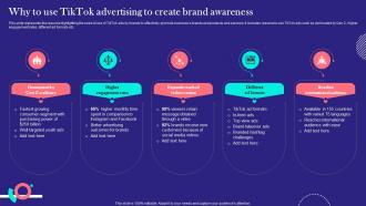 TikTok Marketing Techniques Why To Use TikTok Advertising To Create Brand Awareness MKT SS V