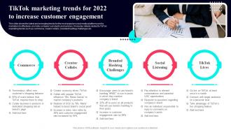 TikTok Marketing Trends For 2022 To Increase Customer TikTok Marketing Guide To Build Brand