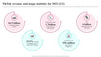 Tiktok Revenue And Usage Statistics For 2022 Tiktok Marketing Tactics To Provide MKT SS V Compatible Appealing