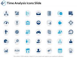 Time analysis icons slide ppt powerpoint presentation file pictures