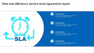Time And Efficiency Service Level Agreement Report
