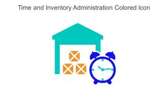 Time And Inventory Administration Colored Icon In Powerpoint Pptx Png And Editable Eps Format