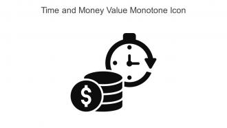 Time And Money Value Monotone Icon In Powerpoint Pptx Png And Editable Eps Format