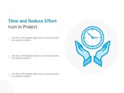 Time and reduce effort icon in project