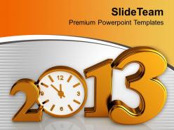 Time Concept With Clock New Year Celebration PowerPoint Templates PPT Themes And Graphics 0113