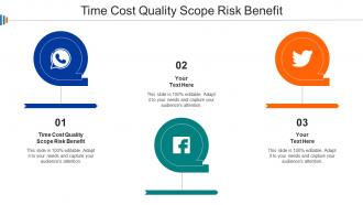 Time Cost Quality Scope Risk Benefit Ppt Powerpoint Presentation Summary Icon Cpb