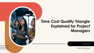 Time Cost Quality Triangle Explained For Project Managers PPT Mockup AT Time Cost Quality Triangle Explained For Project Managers PPT Mockup AT