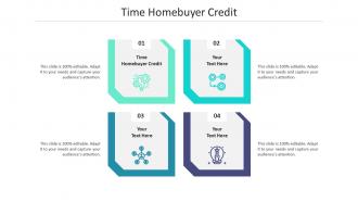 Time homebuyer credit ppt powerpoint presentation layouts background image cpb