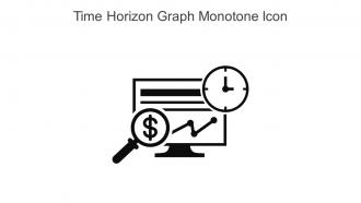Time Horizon Graph Monotone Icon In Powerpoint Pptx Png And Editable Eps Format