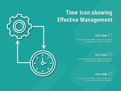 Time icon showing effective management