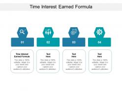 Time interest earned formula ppt powerpoint presentation slides summary cpb
