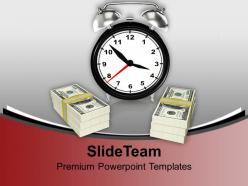 Time is money business concept powerpoint templates ppt backgrounds for slides 0113