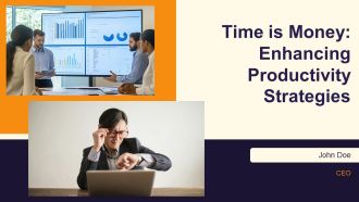Time Is Money Enhancing Productivity Strategies PPT PowerPoint AT