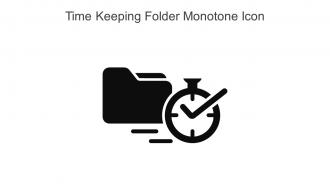 Time Keeping Folder Monotone Icon In Powerpoint Pptx Png And Editable Eps Format
