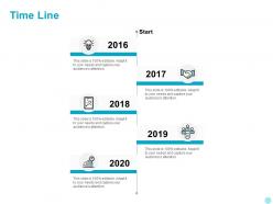 Time line 2016 to 2020 l956 ppt powerpoint presentation slides clipart