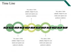 Time line powerpoint slide graphics