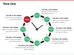 Time line presentation graphics templates 1