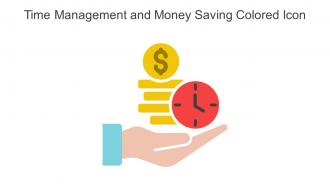 Time Management And Money Saving Colored Icon In Powerpoint Pptx Png And Editable Eps Format