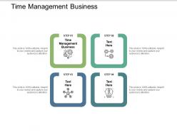 Time management business ppt powerpoint presentation model master slide cpb