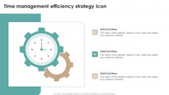 Time Management Efficiency Strategy Icon