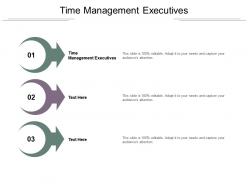 Time management executives ppt powerpoint presentation icon file formats cpb
