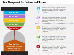 Time management for business and success flat powerpoint design