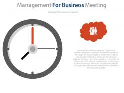 Time management for business meetings powerpoint slides