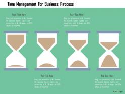Time management for business process flat powerpoint design