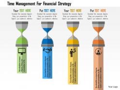 Time management for financial strategy flat powerpoint design